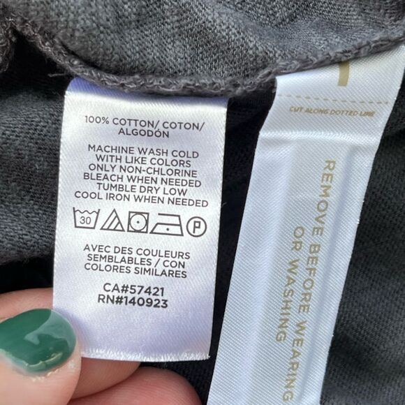 LOFT Dark Gray Sleeveless Ruffle Dress – Size XL - Picture 7 of 11